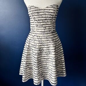 Parker Strapless Striped Dress